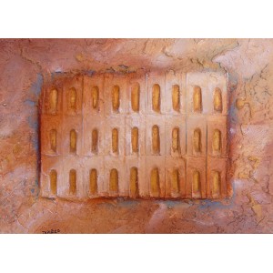 Portes de la Sérénité - Portes ocres - sable acier pigment - Roussillon Provence Luberon - VENDU
