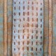Arènes, colisée, architecture - Tableau peinture sur toile - sable acier pigment sur toile - Roussillon - Provence Luberon