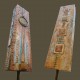 Totem monolith - rotates with a finger, sculpture mobile - Roussillon Provence