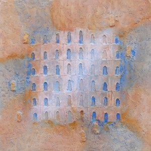 Portes de la Sérénité - sable acier pigment - Galerie Roussillon Provence Luberon