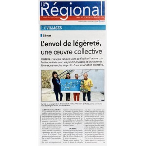 ARTICLE JOURNAL - LE REGIONAL - ENVOL DE LEGERETE
