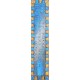 Wood blue totem - sand steel pigment - Roussillon Provence